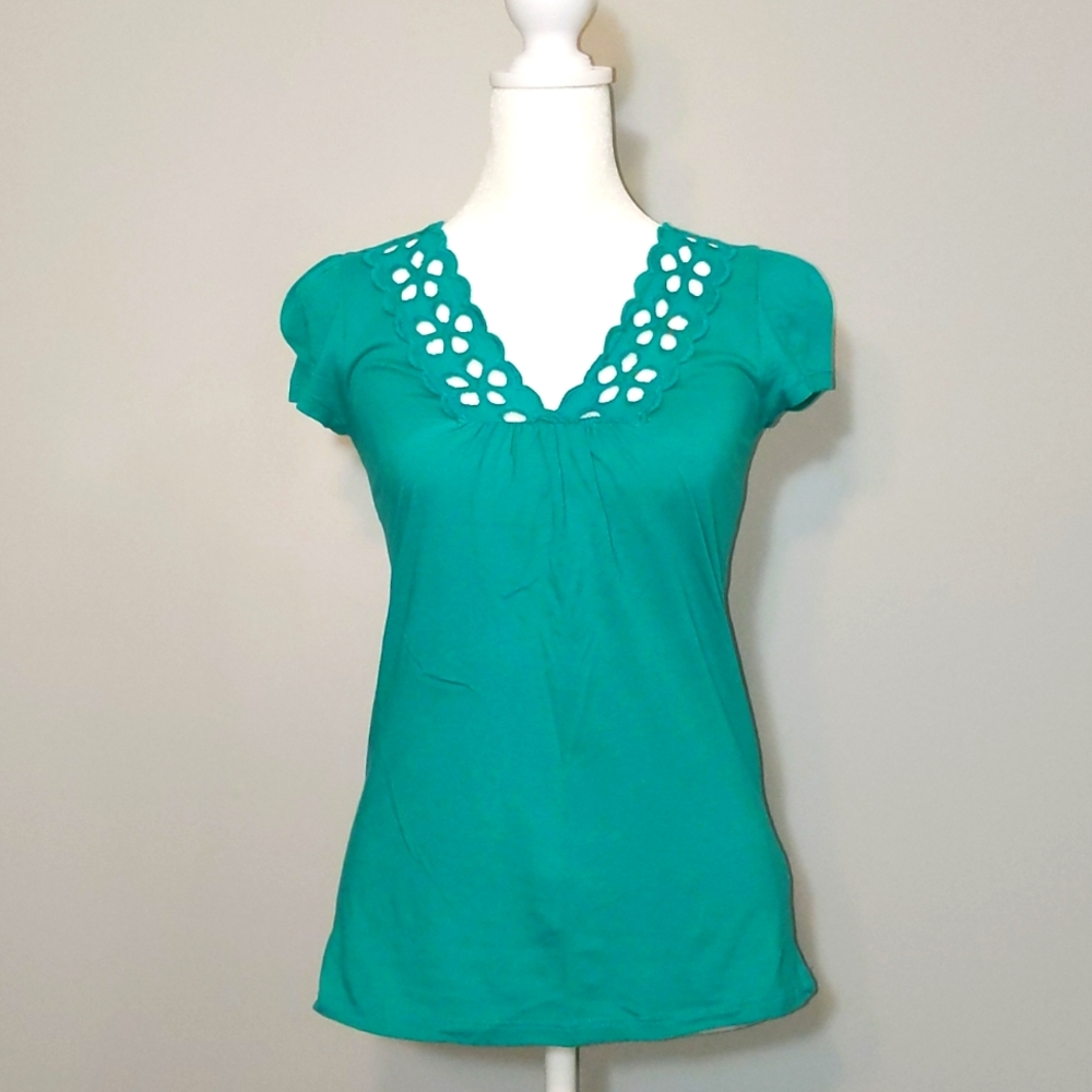 Babydoll Eyelet Top